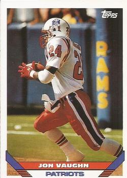 Jon Vaughn New England Patriots 1993 Topps NFL #111